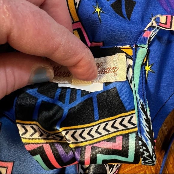 Mara Hoffman Chevron‎ Geometric Print Tank Top Size Small Vacation Summer Party - Picture 9 of 9